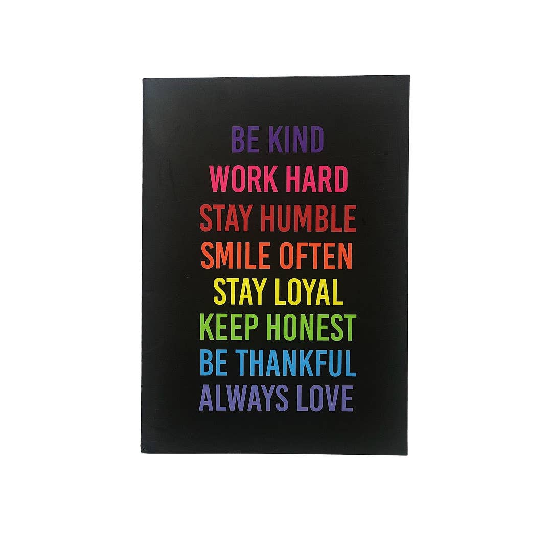 Be Kind Mantra - Stitched Notebook