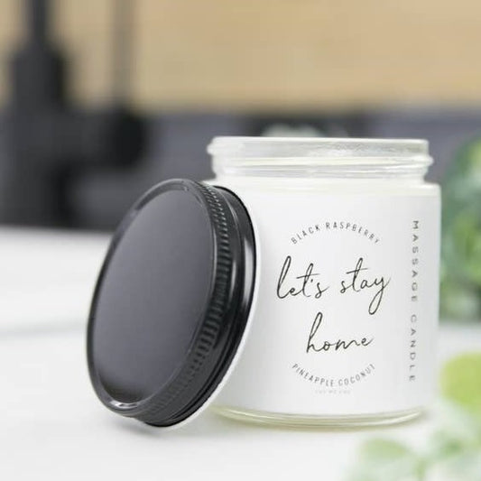 "LET'S STAY HOME" MASSAGE CANDLE